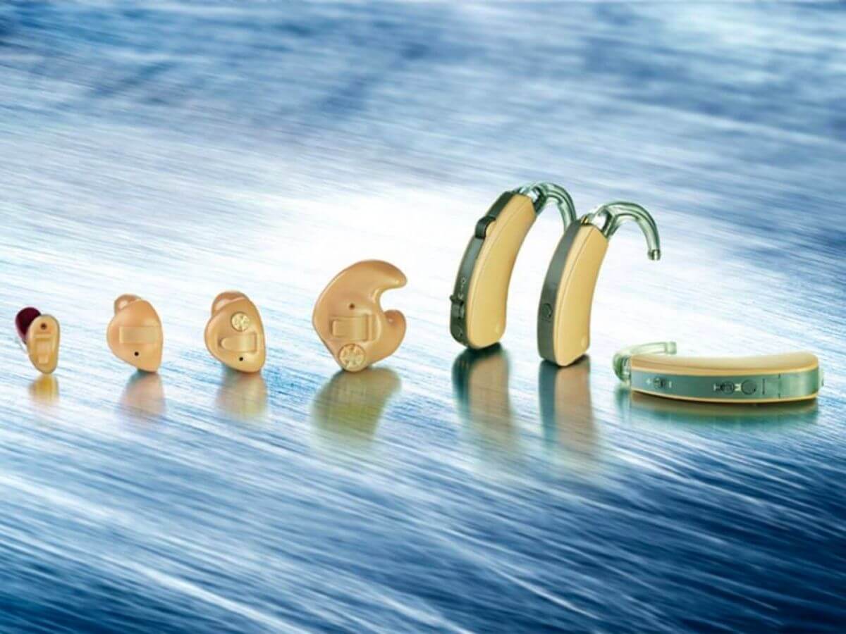 different styles of hearing aids and devices