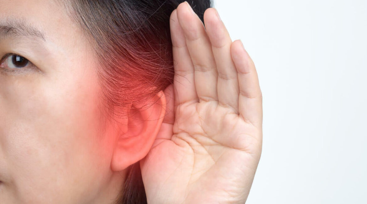 woman with one normal hearing ear